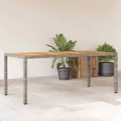 Gartentisch Terrassentisch Balkontisch Esstisch Akazienholz Poly Rattan Vidaxl