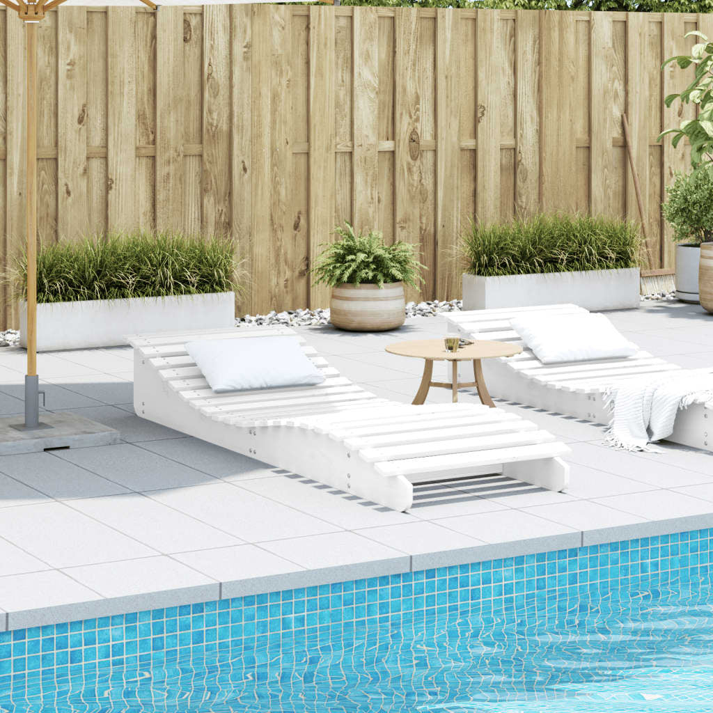 Sonnenliege Sonnenbett Gartenliege Outdoor Liege Massivholz Kiefer Vidaxl