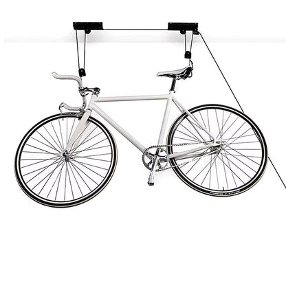 Bike Lift Ceiling Hoist for Bicycle Hangers for Garage Storage Overhead Wall Mount Rack Bike Hooks Hanging Pulley System Bicycle