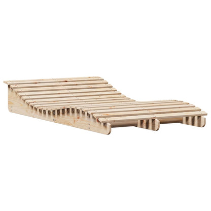 Sonnenliege Sonnenbett Gartenliege Outdoor Liege Massivholz Kiefer Vidaxl