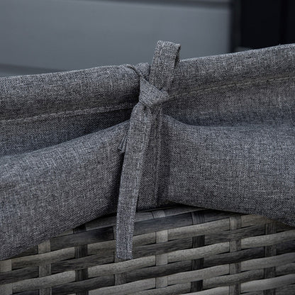 Outsunny Rattan Sonneninsel 4-Teilige Liegeinsel Mit Sonnendach Sitzgruppekiss