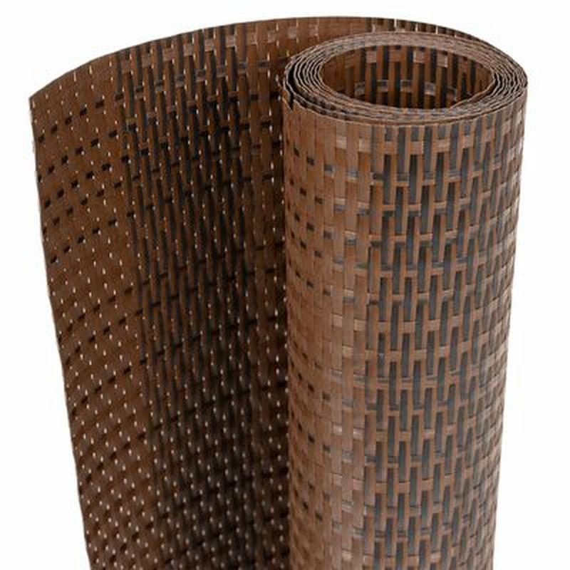Balkon-Sichtschutz Braun Und Schwarz 300X100 Cm Poly Rattan