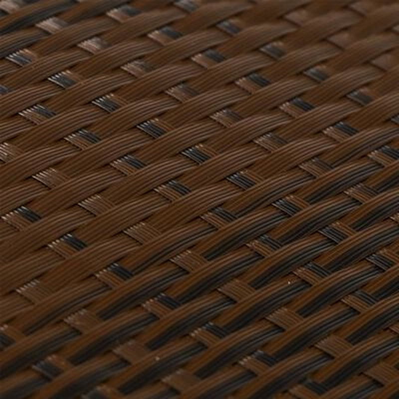 Balkon-Sichtschutz Braun Und Schwarz 300X100 Cm Poly Rattan