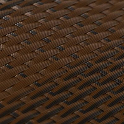 Balkon-Sichtschutz Braun Und Schwarz 300X100 Cm Poly Rattan